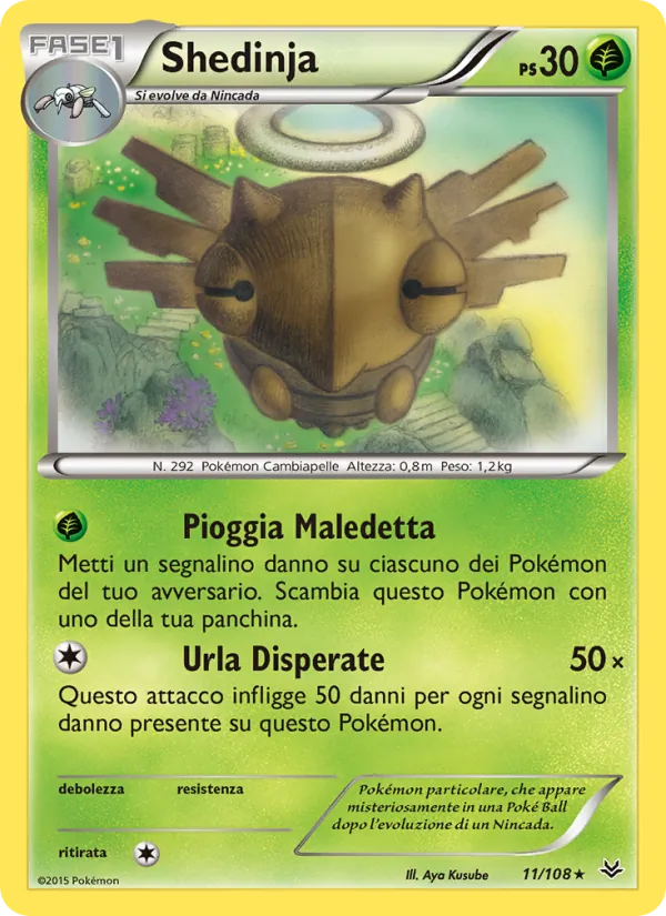 Carta Shedinja dell'espansione Furie Volanti, numero 11/108