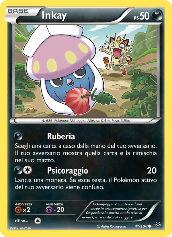 Carta Inkay dell'espansione Furie Volanti, numero 41/108