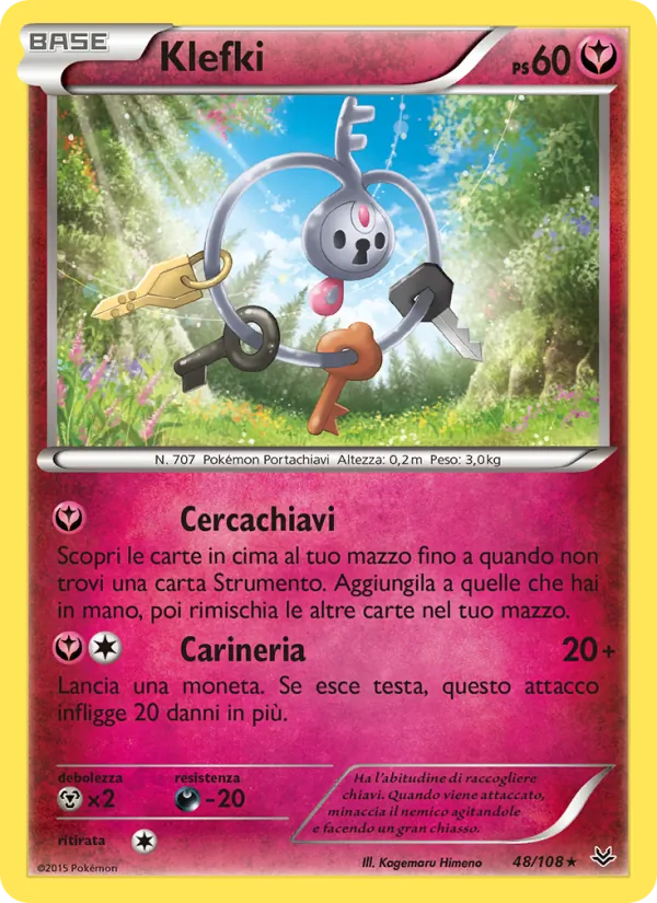 Carta Klefki dell'espansione Furie Volanti, numero 48/108