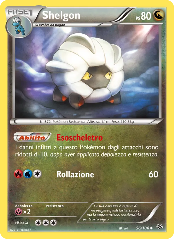 Carta Shelgon dell'espansione Furie Volanti, numero 56/108