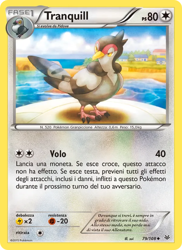 Carta Tranquill dell'espansione Furie Volanti, numero 79/108