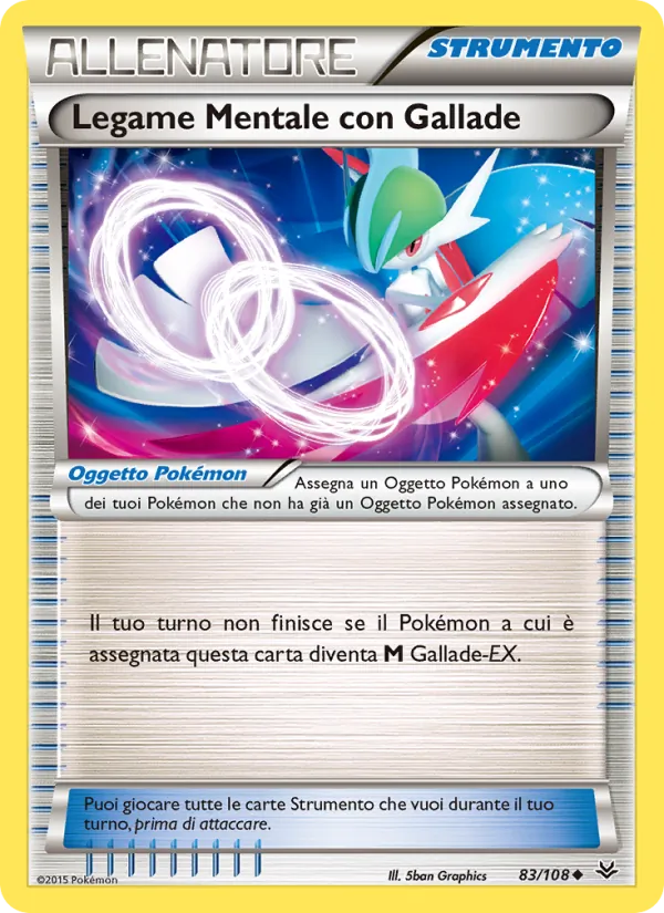 Carta Legame Mentale con Gallade dell'espansione Furie Volanti, numero 83/108