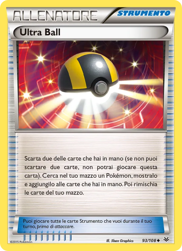 Carta Ultra Ball dell'espansione Furie Volanti, numero 93/108