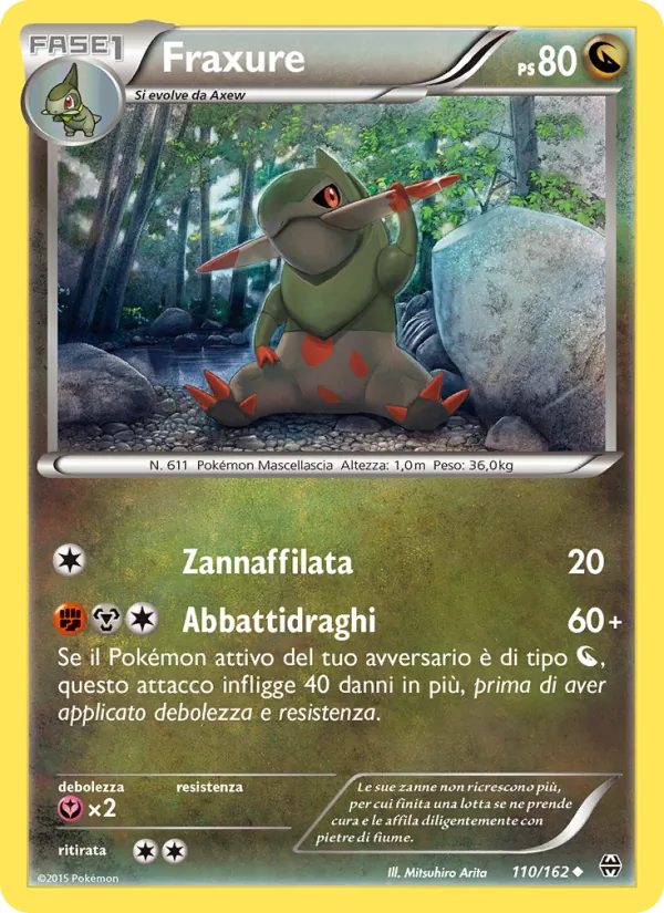 Carta Fraxure dell'espansione Turbo Blitz, numero 110/162