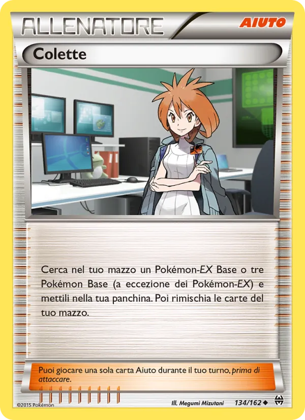 Carta Colette dell'espansione Turbo Blitz, numero 134/162