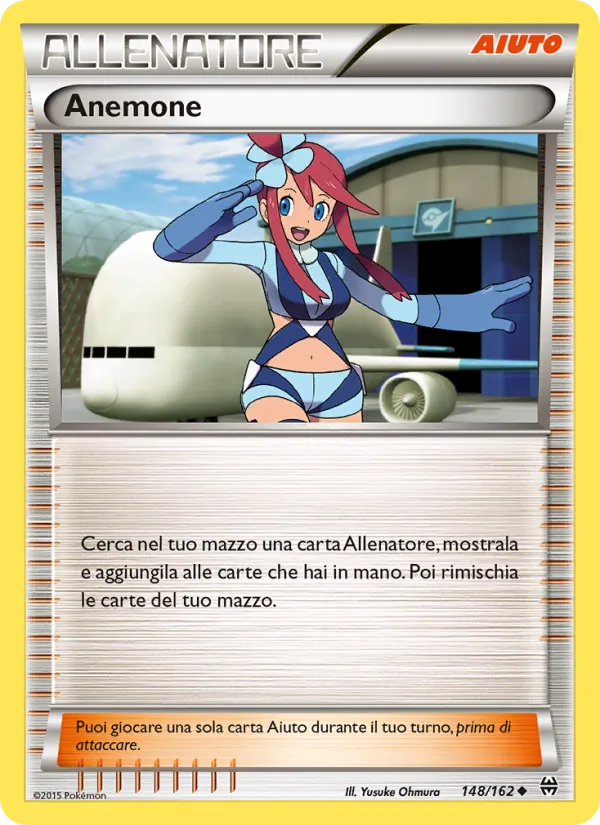 Carta Anemone dell'espansione Turbo Blitz, numero 148/162