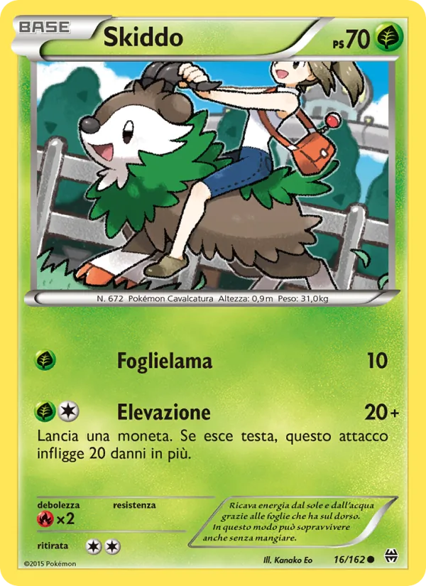 Carta Skiddo dell'espansione Turbo Blitz, numero 16/162
