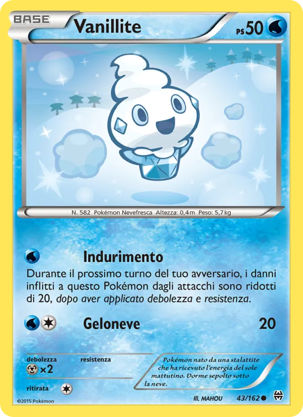 Carta Vanillite dell'espansione Turbo Blitz, numero 43/162