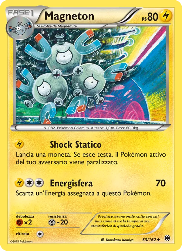 Carta Magneton dell'espansione Turbo Blitz, numero 53/162