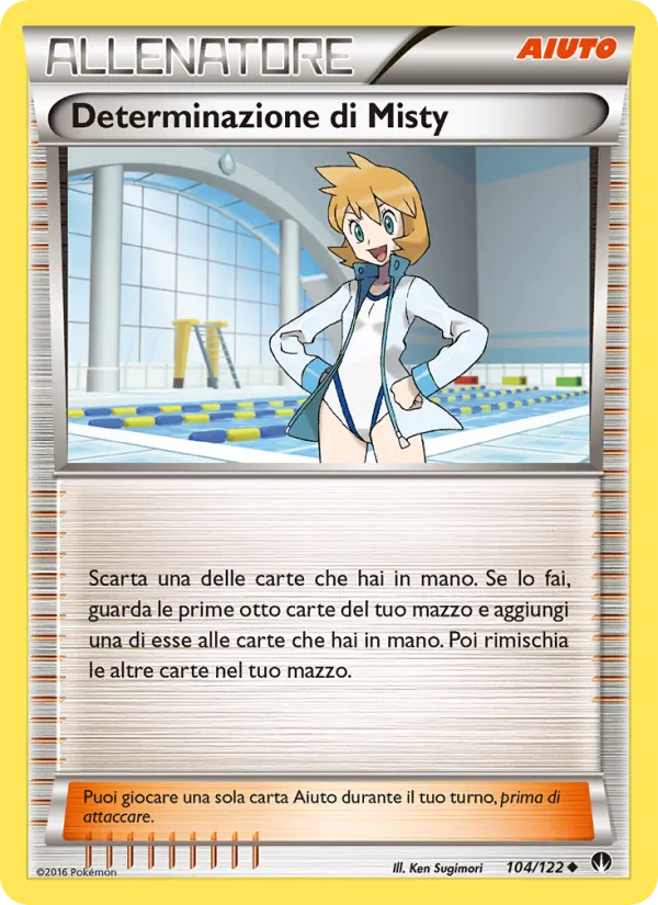 Carta Determinazione di Misty dell'espansione Turbo Crash, numero 104/122