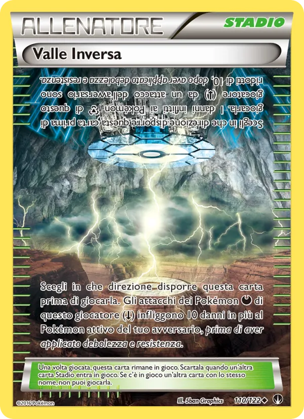 Carta Valle Inversa dell'espansione Turbo Crash, numero 110/122
