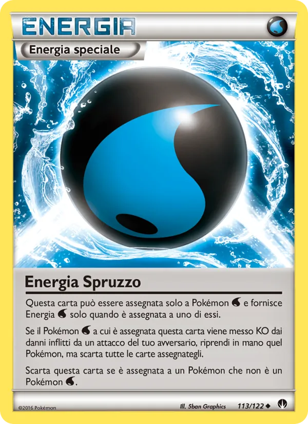 Carta Energia Spruzzo dell'espansione Turbo Crash, numero 113/122