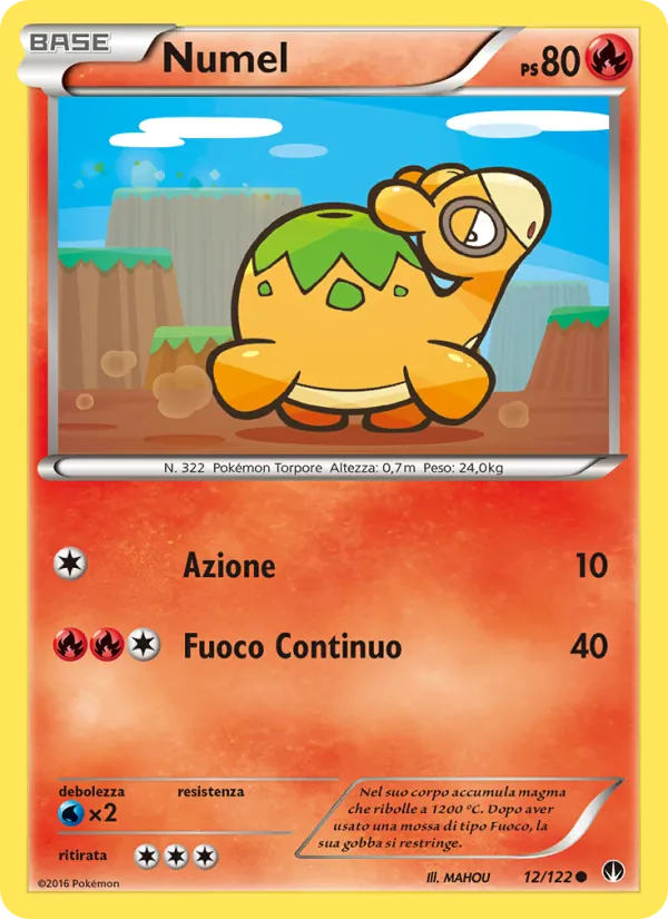 Carta Numel dell'espansione Turbo Crash, numero 12/122