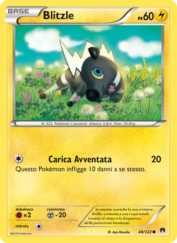 Carta Blitzle dell'espansione Turbo Crash, numero 48/122