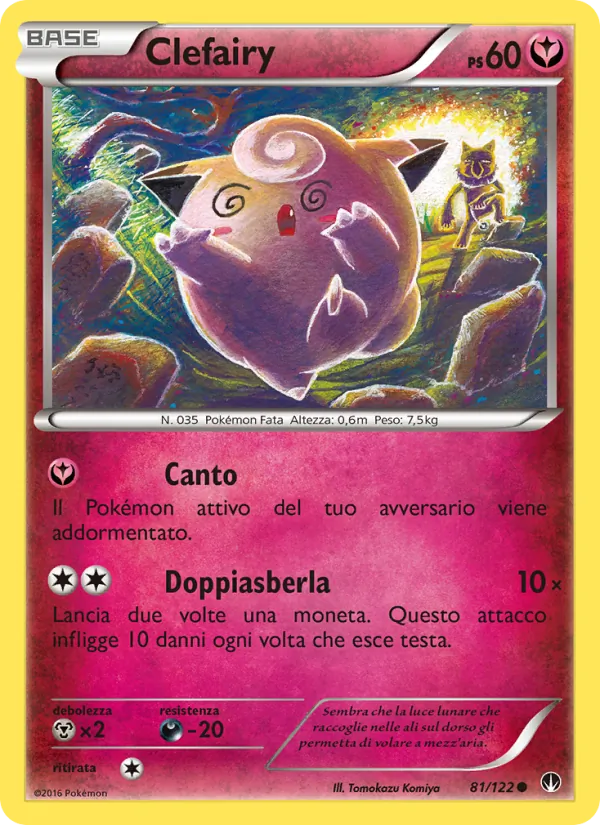 Carta Clefairy dell'espansione Turbo Crash, numero 81/122