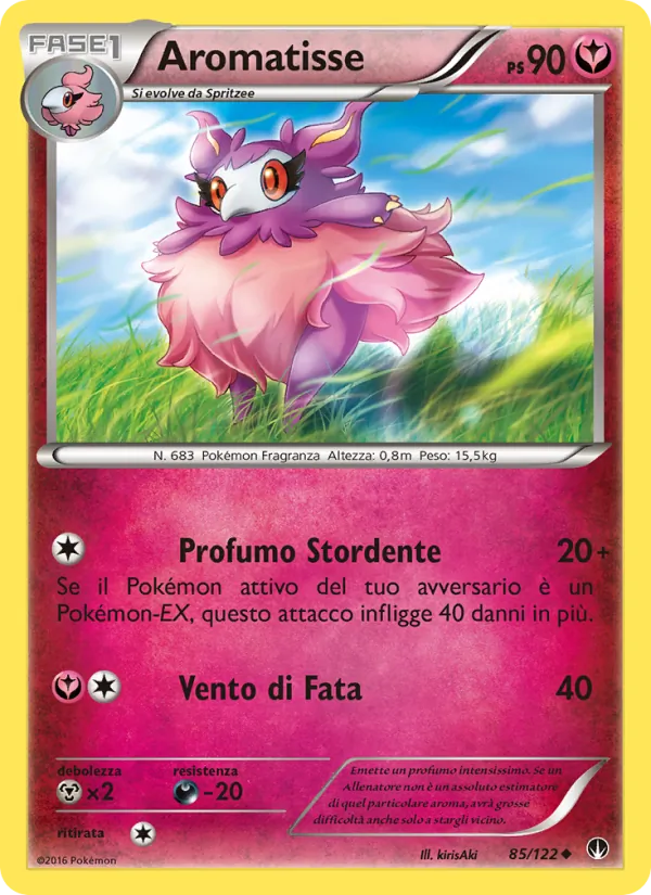 Carta Aromatisse dell'espansione Turbo Crash, numero 85/122