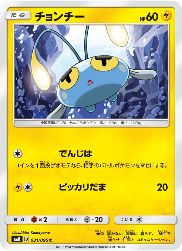 Kaart Chinchou uit Super-Burst Impact, nummer 031/95