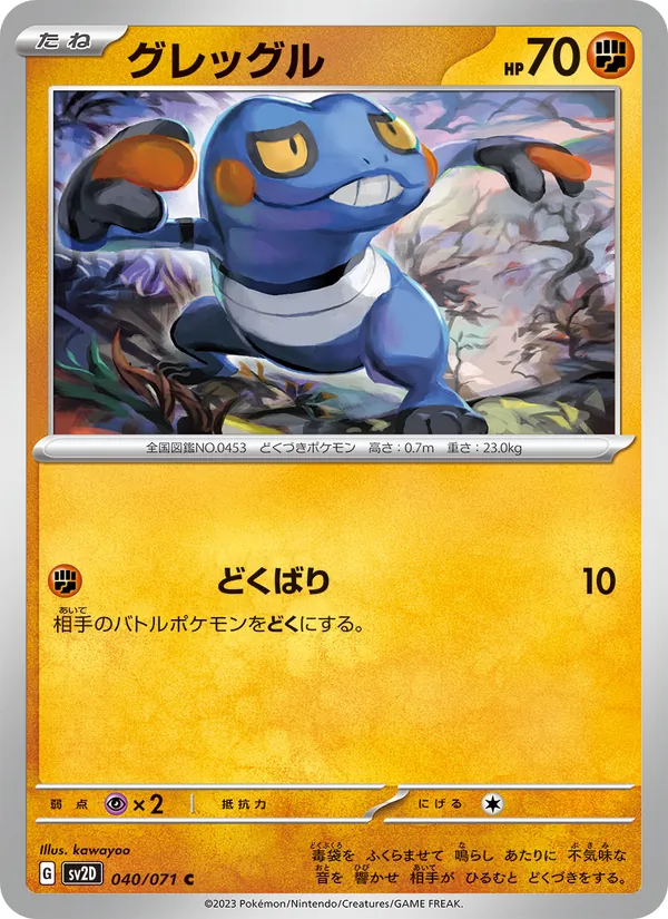 Kaart Croagunk uit Clay Burst, nummer 040/71