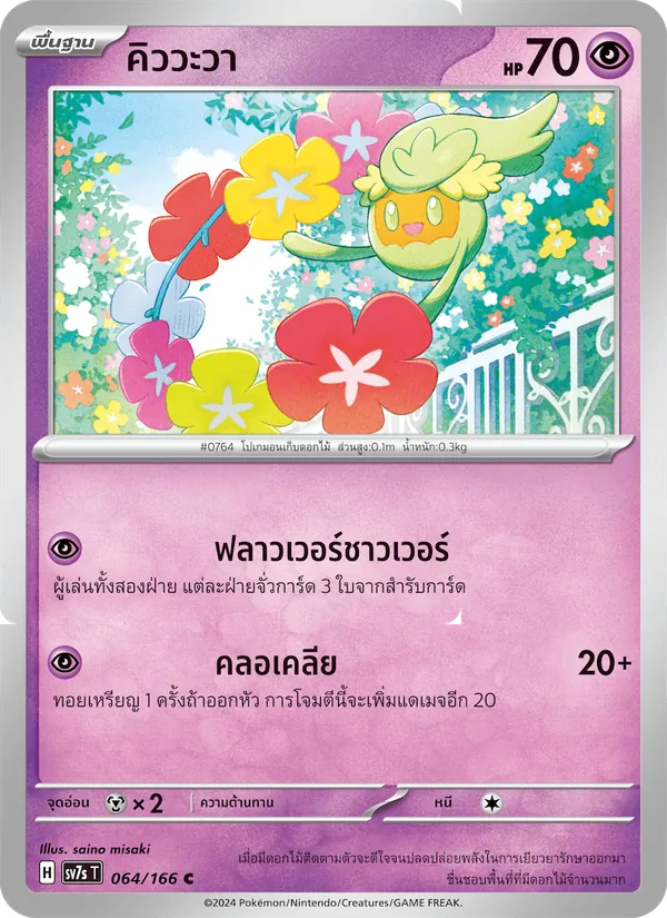 Kaart คิววะวา uit แสงนำทางแห่งสเตลลาร์, nummer 064/166