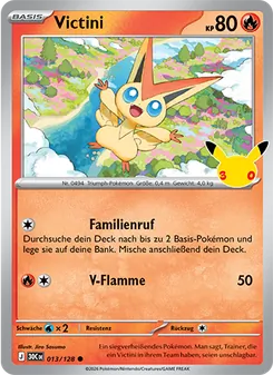 Karte Victini aus 30 Jahre, Nummer 013/128