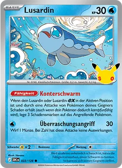 Karte Lusardin aus 30 Jahre, Nummer 022/128