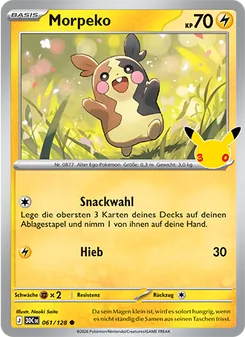 Karte Morpeko aus 30 Jahre, Nummer 061/128