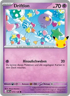 Karte Driftlon aus 30 Jahre, Nummer 073/128