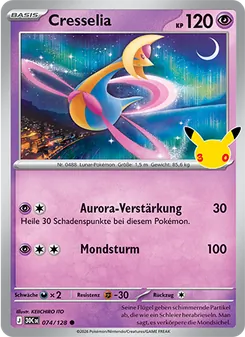 Karte Cresselia aus 30 Jahre, Nummer 074/128