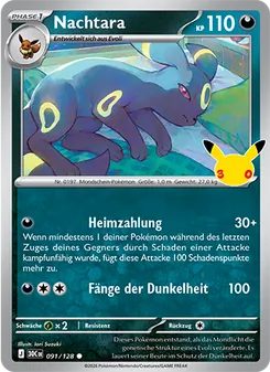 Karte Nachtara aus 30 Jahre, Nummer 091/128