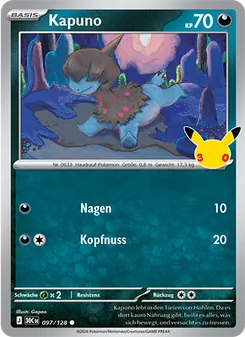 Karte Kapuno aus 30 Jahre, Nummer 097/128