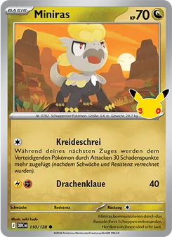 Karte Miniras aus 30 Jahre, Nummer 110/128