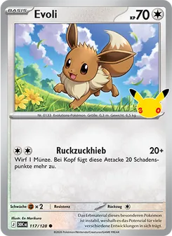 Karte Evoli aus 30 Jahre, Nummer 117/128