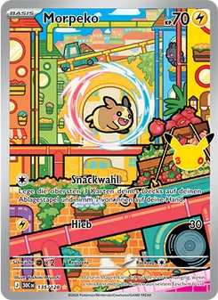 Karte Morpeko aus 30 Jahre, Nummer 135/128