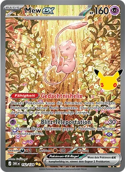 Karte Mew-ex aus 30 Jahre, Nummer 152/128