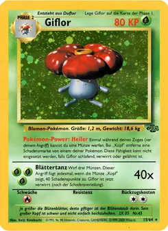 Karte Giflor aus Dschungel, Nummer 15/64