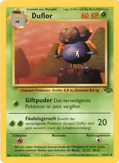 Karte Duflor aus Dschungel, Nummer 37/64