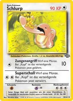 Karte Schlurp aus Dschungel, Nummer 38/64