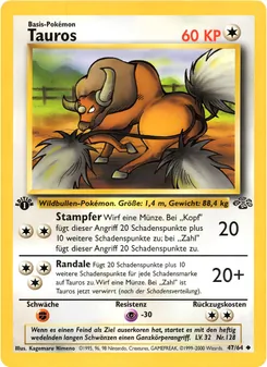 Karte Tauros aus Dschungel, Nummer 47/64
