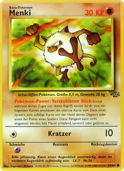 Karte Menki aus Dschungel, Nummer 55/64
