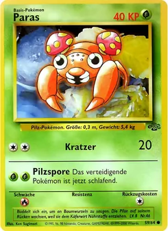 Karte Paras aus Dschungel, Nummer 59/64