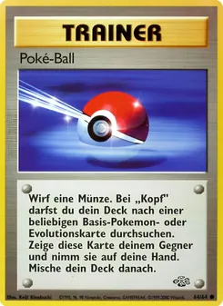 Karte Poké Ball aus Dschungel, Nummer 64/64