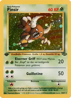 Karte Pinsir aus Dschungel, Nummer 9/64