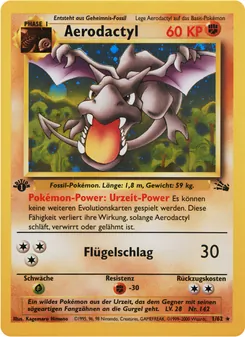 Karte Aerodactyl aus Fossil, Nummer 1/62