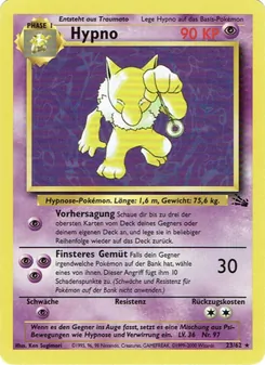 Karte Hypno aus Fossil, Nummer 23/62