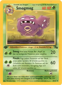 Karte Smogmog aus Fossil, Nummer 45/62