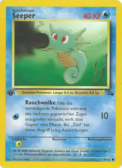 Karte Seeper aus Fossil, Nummer 49/62