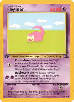 Karte Flegmon aus Fossil, Nummer 55/62
