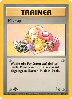 Karte Mr. Fuji aus Fossil, Nummer 58/62