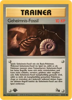 Karte Geheimnis-Fossil aus Fossil, Nummer 62/62