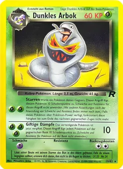 Karte Dunkles Arbok aus Team Rocket, Nummer 19/82